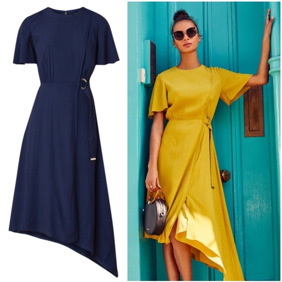 Ted Baker Dresses & Skirts - 🍒NWT🍒 TED BAKER ASYMMETRIC D RING DRESS